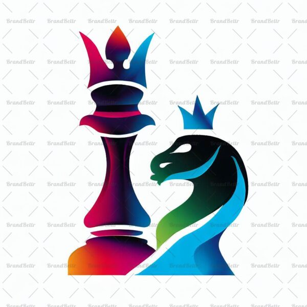 Abstrakte Schach König und Königin